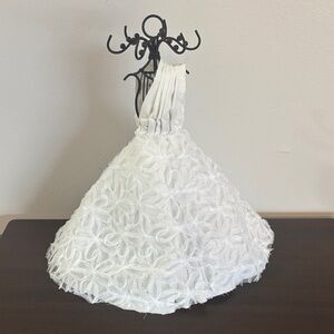 Unique Handmade Wedding Dress Bride Jewelry Holder, Great Condition!